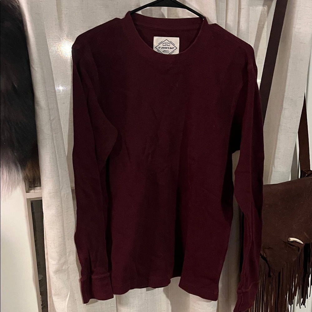St. John's Bay Maroon Long Sleeve Tee